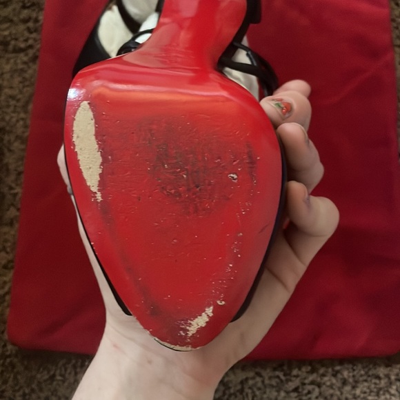 Christian Louboutin red bottom heels. - Picture 6 of 11